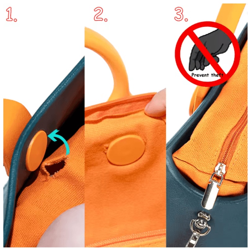 EVA Waterproof Tote Shoulder Bag For Women Large Casual Beach Handbag With Charm Holes 15