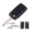 KEYYOU Flip Car Key Shell Case For Peugeot And Citroen Folding Remote Key Cover 2 To 4 Buttons 10