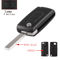 KEYYOU Flip Car Key Shell Case For Peugeot And Citroen Folding Remote Key Cover 2 To 4 Buttons 2