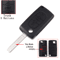 KEYYOU Flip Car Key Shell Case For Peugeot And Citroen Folding Remote Key Cover 2 To 4 Buttons 5