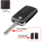 KEYYOU Flip Car Key Shell Case For Peugeot And Citroen Folding Remote Key Cover 2 To 4 Buttons 7