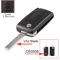 KEYYOU Flip Car Key Shell Case For Peugeot And Citroen Folding Remote Key Cover 2 To 4 Buttons 7