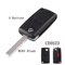 KEYYOU Flip Car Key Shell Case For Peugeot And Citroen Folding Remote Key Cover 2 To 4 Buttons 8