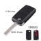 KEYYOU Flip Car Key Shell Case For Peugeot And Citroen Folding Remote Key Cover 2 To 4 Buttons 8