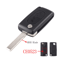 KEYYOU Flip Car Key Shell Case For Peugeot And Citroen Folding Remote Key Cover 2 To 4 Buttons 12