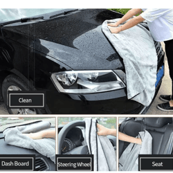 premium microfiber car drying towel 100by40cm – super absorbent auto cleaning cloth