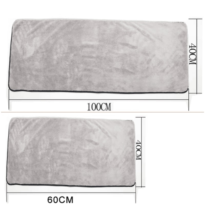 Premium Microfiber Car Drying Towel 100by40cm Super Absorbent Auto Cleaning Cloth 5
