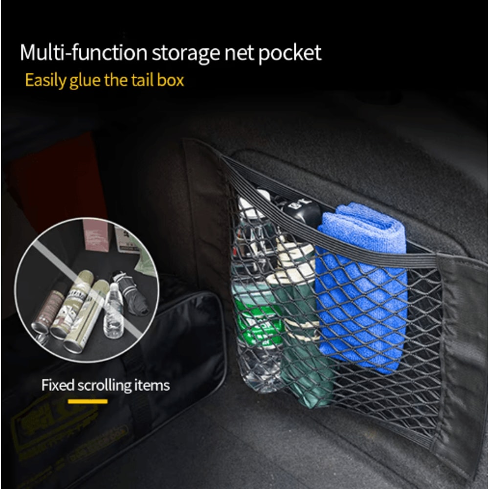 Elastic Car Trunk Storage Net Organizer Nylon Mesh Luggage Holder For SUV Sedan 0