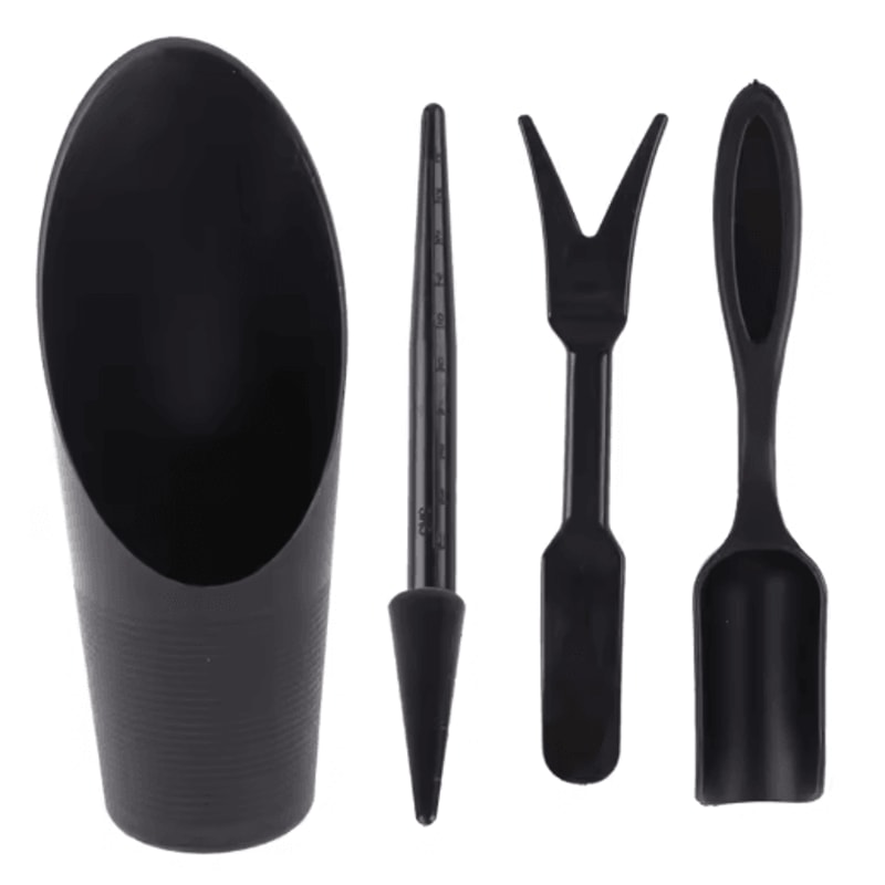 4Piece Garden Planter Tool Kit Mini Sowing Shovel Spoon Set For Succulents And Bonsai 1