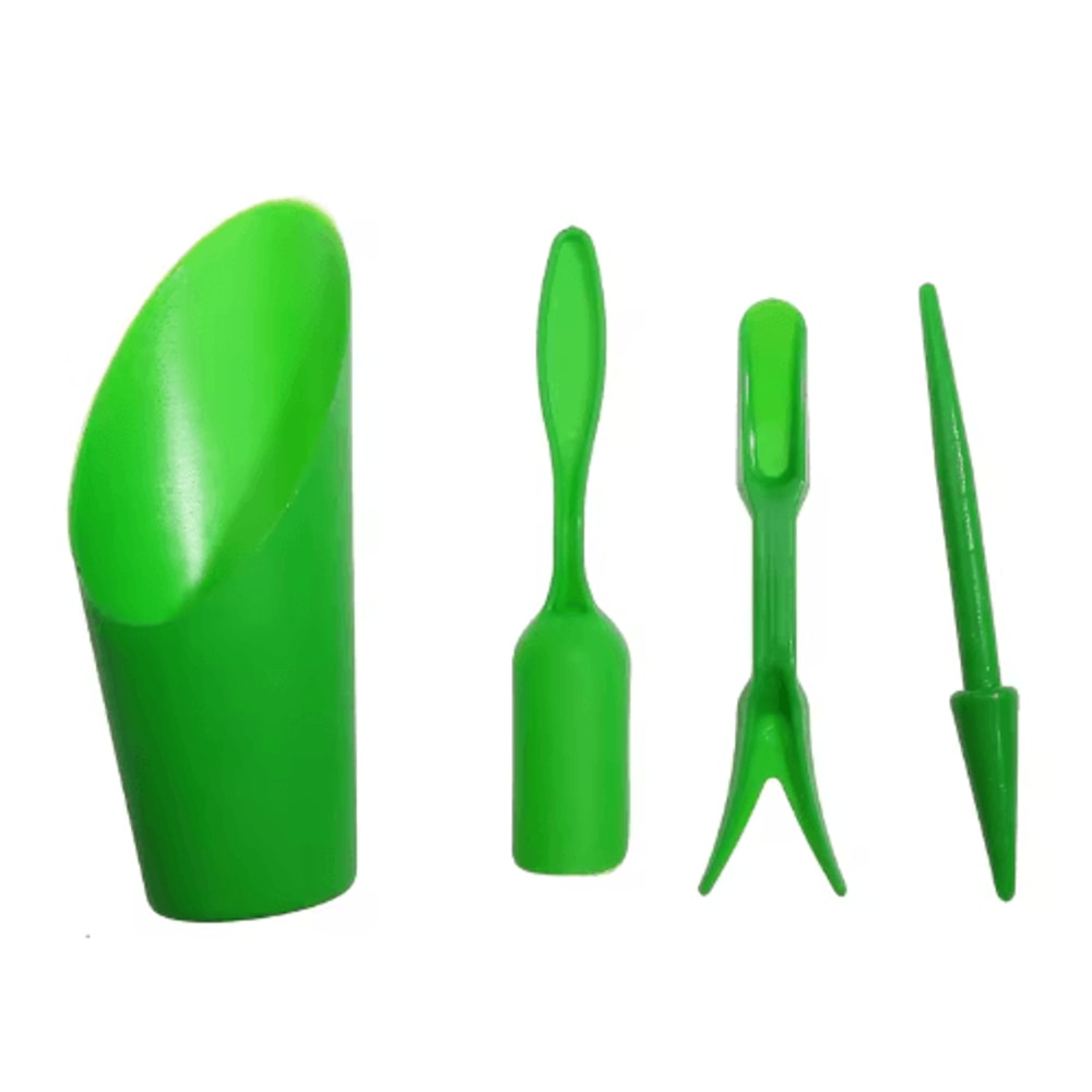 4Piece Garden Planter Tool Kit Mini Sowing Shovel Spoon Set For Succulents And Bonsai 2