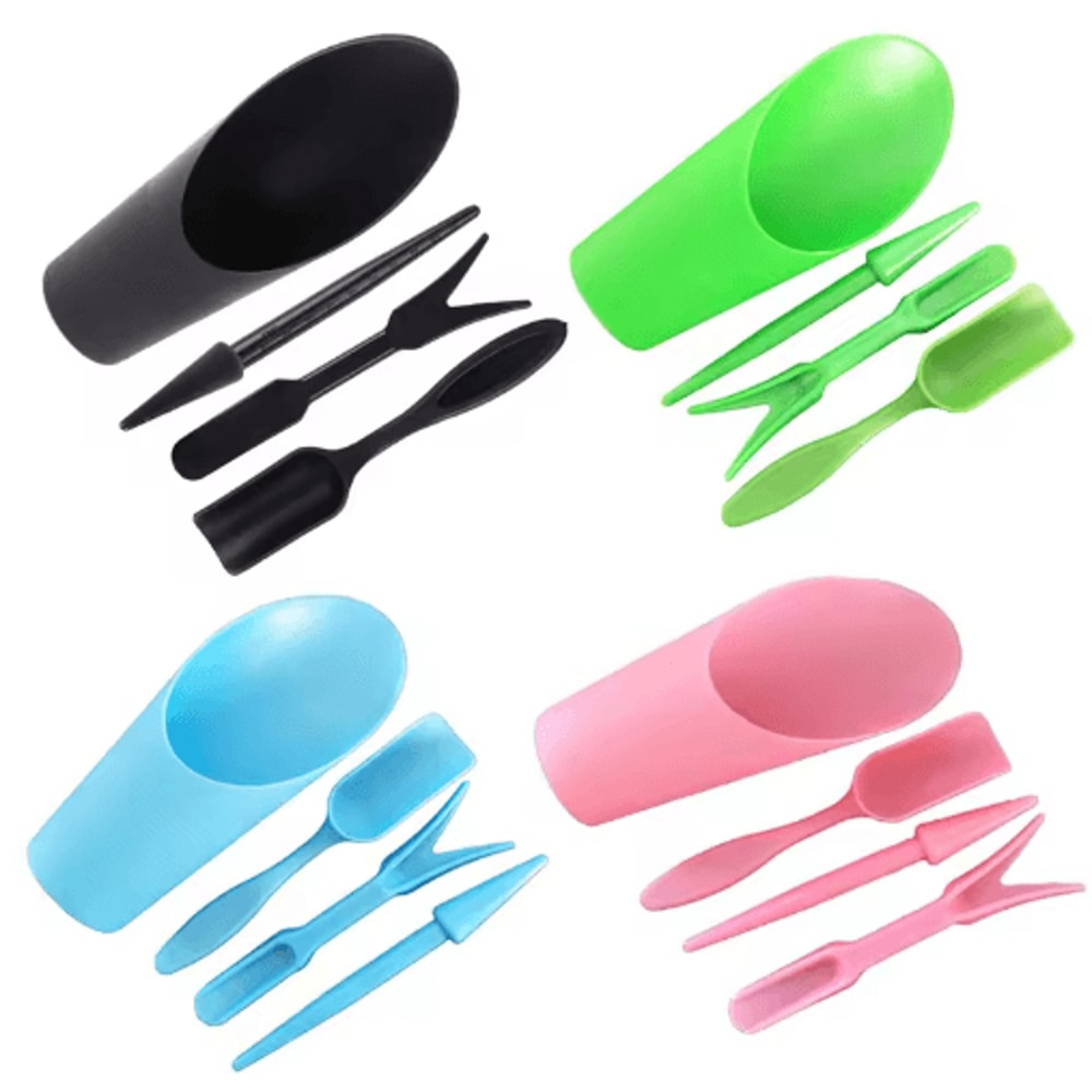 4Piece Garden Planter Tool Kit Mini Sowing Shovel Spoon Set For Succulents And Bonsai 5
