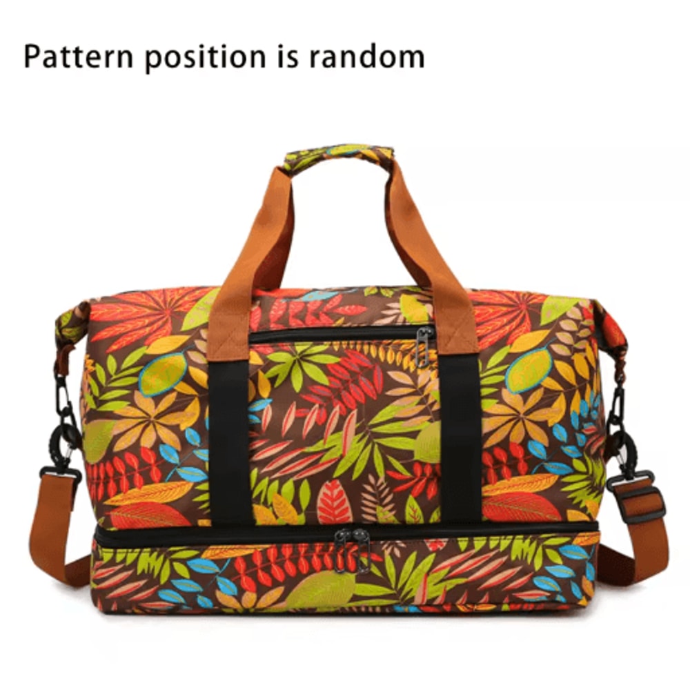 LargeCapacity Travel Duffel Bag With DryWet Separation Sports ShortTrip Hand Luggage 0