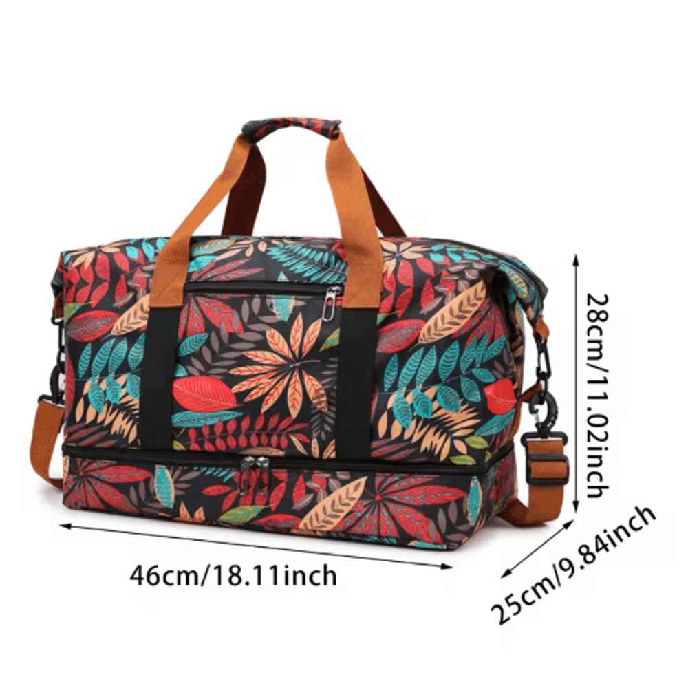 LargeCapacity Travel Duffel Bag With DryWet Separation Sports ShortTrip Hand Luggage 3