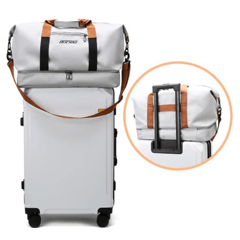 LargeCapacity Travel Duffel Bag With DryWet Separation Sports ShortTrip Hand Luggage 14