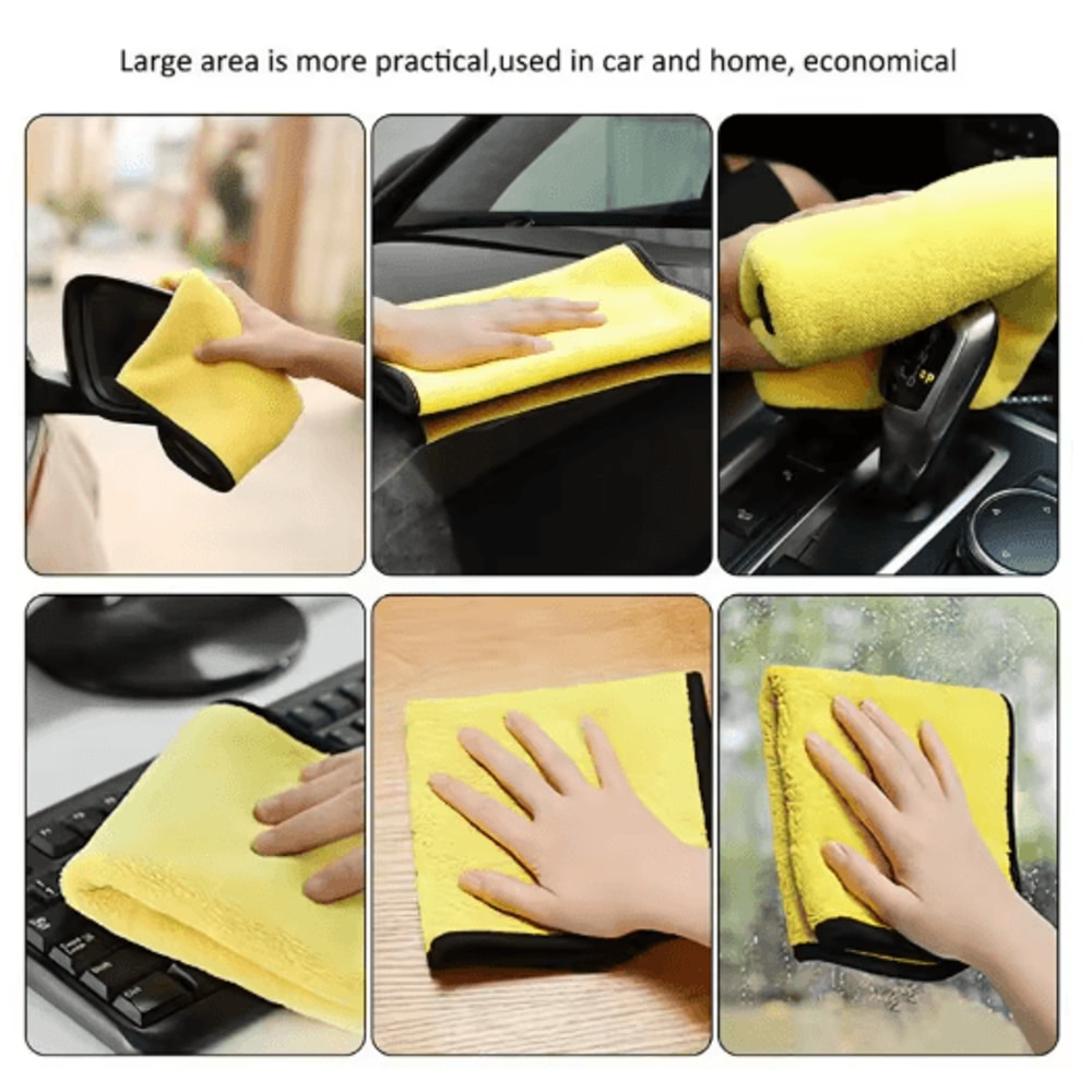 Professional Microfiber Car Cleaning Towels UltraAbsorbent Detailing Drying Cloths 101 Pcs 5