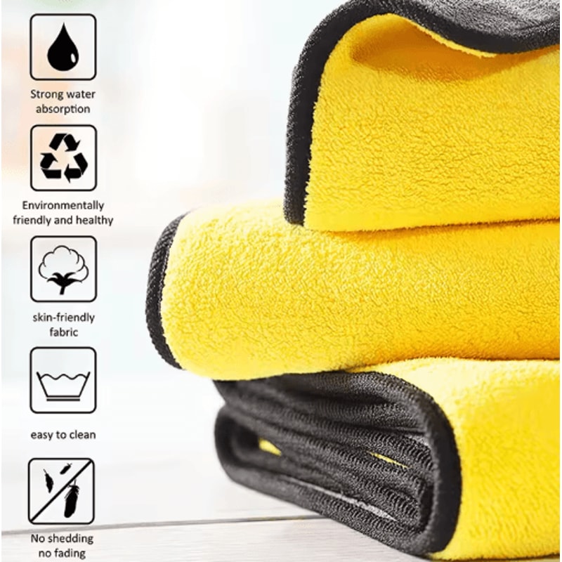 Professional Microfiber Car Cleaning Towels UltraAbsorbent Detailing Drying Cloths 101 Pcs 6