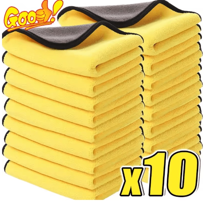 Professional Microfiber Car Cleaning Towels UltraAbsorbent Detailing Drying Cloths 101 Pcs 0