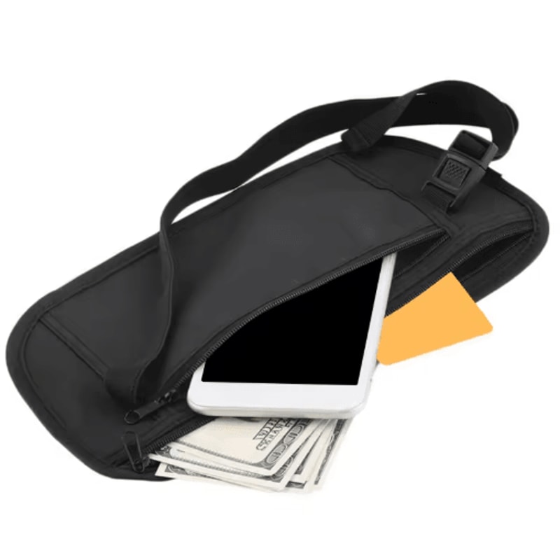 Invisible Travel Waist Pack Hidden Security Wallet Money Belt For Passport Cash 2