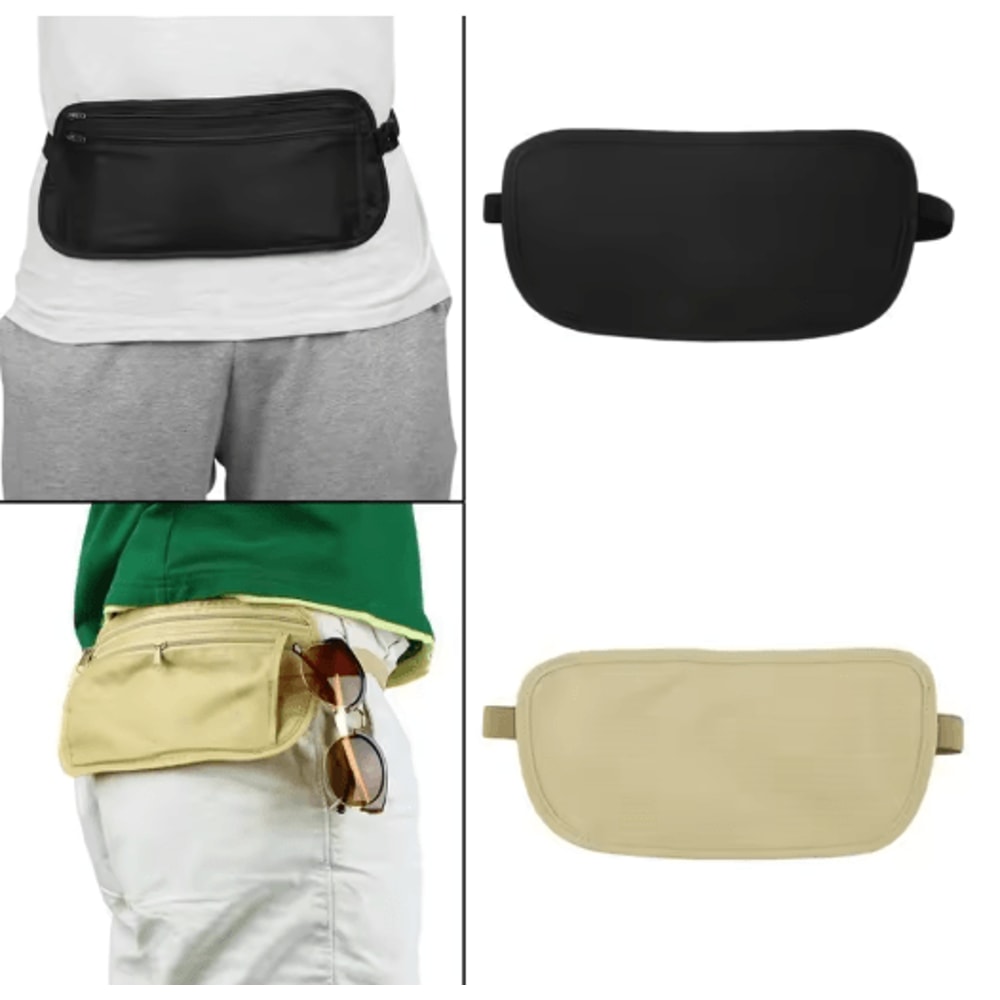 Invisible Travel Waist Pack Hidden Security Wallet Money Belt For Passport Cash 5