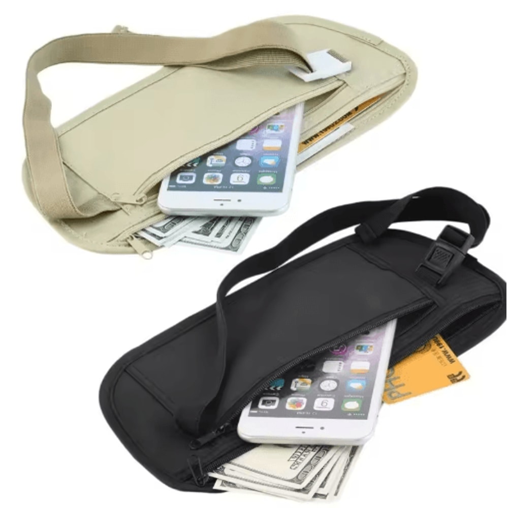 Invisible Travel Waist Pack Hidden Security Wallet Money Belt For Passport Cash 0