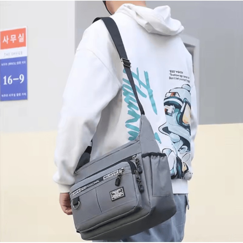 2024 Mens Waterproof Messenger Bag Compact Oxford Crossbody Sling For Work And Business 12