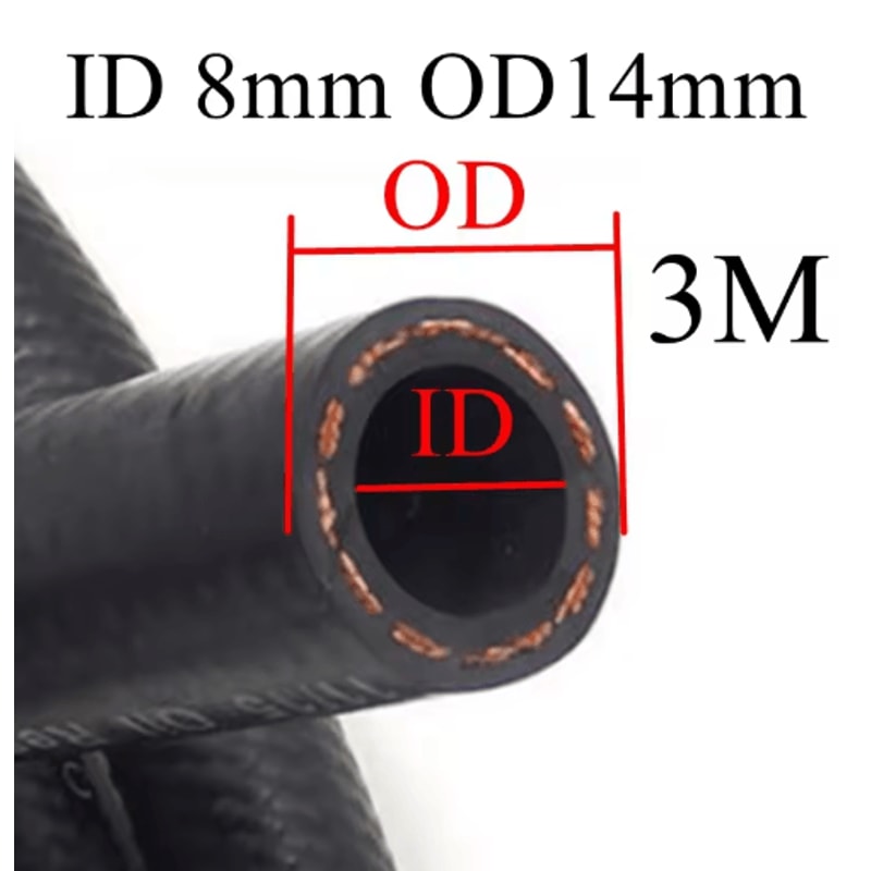 Flexible Car Fuel Hose Multi Size Fuel Line For Transfer Automotive Use 1M To 3M 4