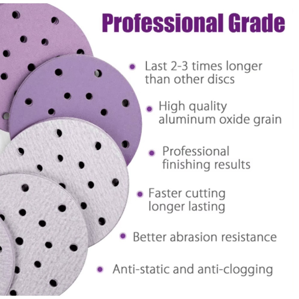 6 Inch 17 Hole Sanding Discs 602000 Grit Hook And Loop Wet Dry Sandpaper For Random Orbital Sanders 0