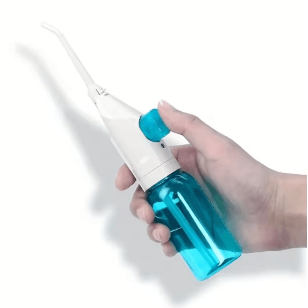 Portable HighPressure Oral Irrigator Manual Water Dental Flosser Tooth Cleaner 2