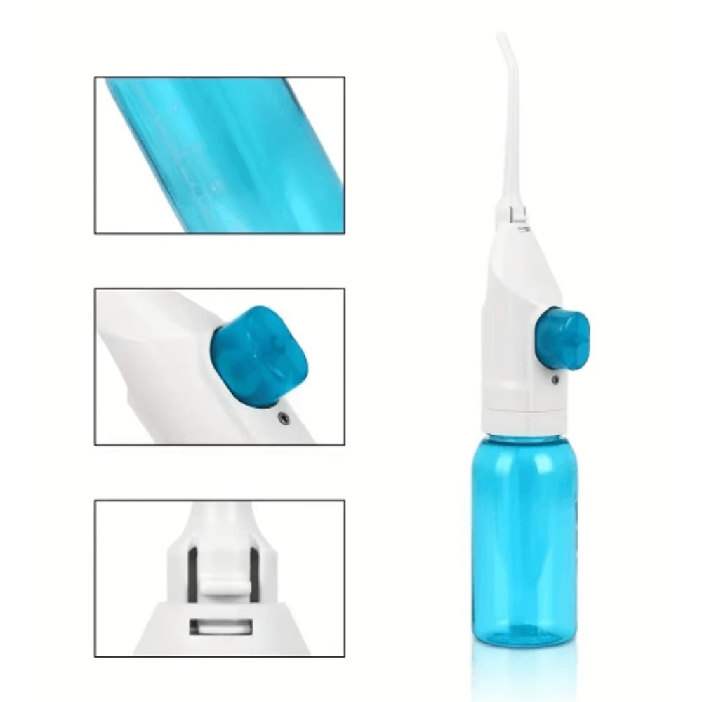 Portable HighPressure Oral Irrigator Manual Water Dental Flosser Tooth Cleaner 5