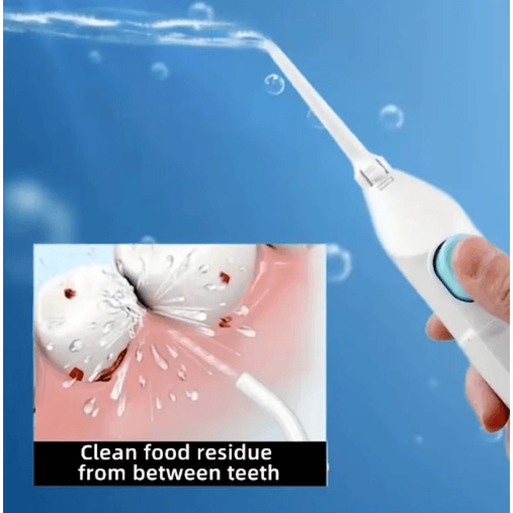 Portable HighPressure Oral Irrigator Manual Water Dental Flosser Tooth Cleaner 6