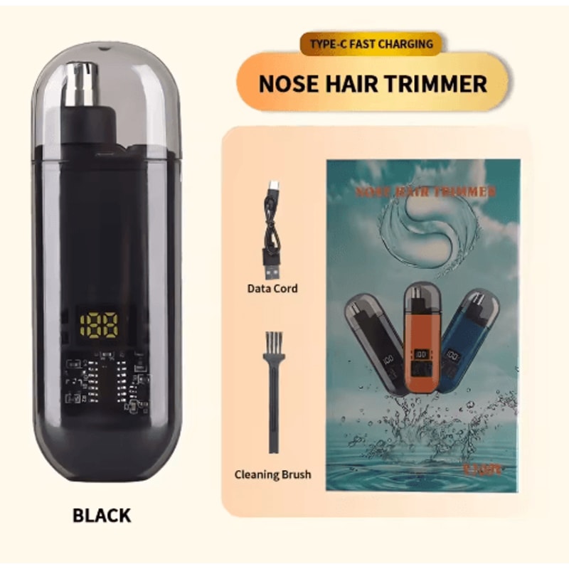 2in1 Electric Ear Nose Hair Trimmer Painless Portable Grooming Tool For Men 2024 3
