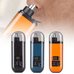 2-in-1 electric ear & nose hair trimmer – painless portable grooming tool for men (2024)