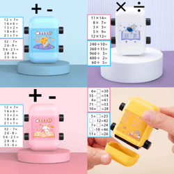 2-in-1 reusable math roller stamp – fill-in-the-blank teaching stamp for numbers within 100