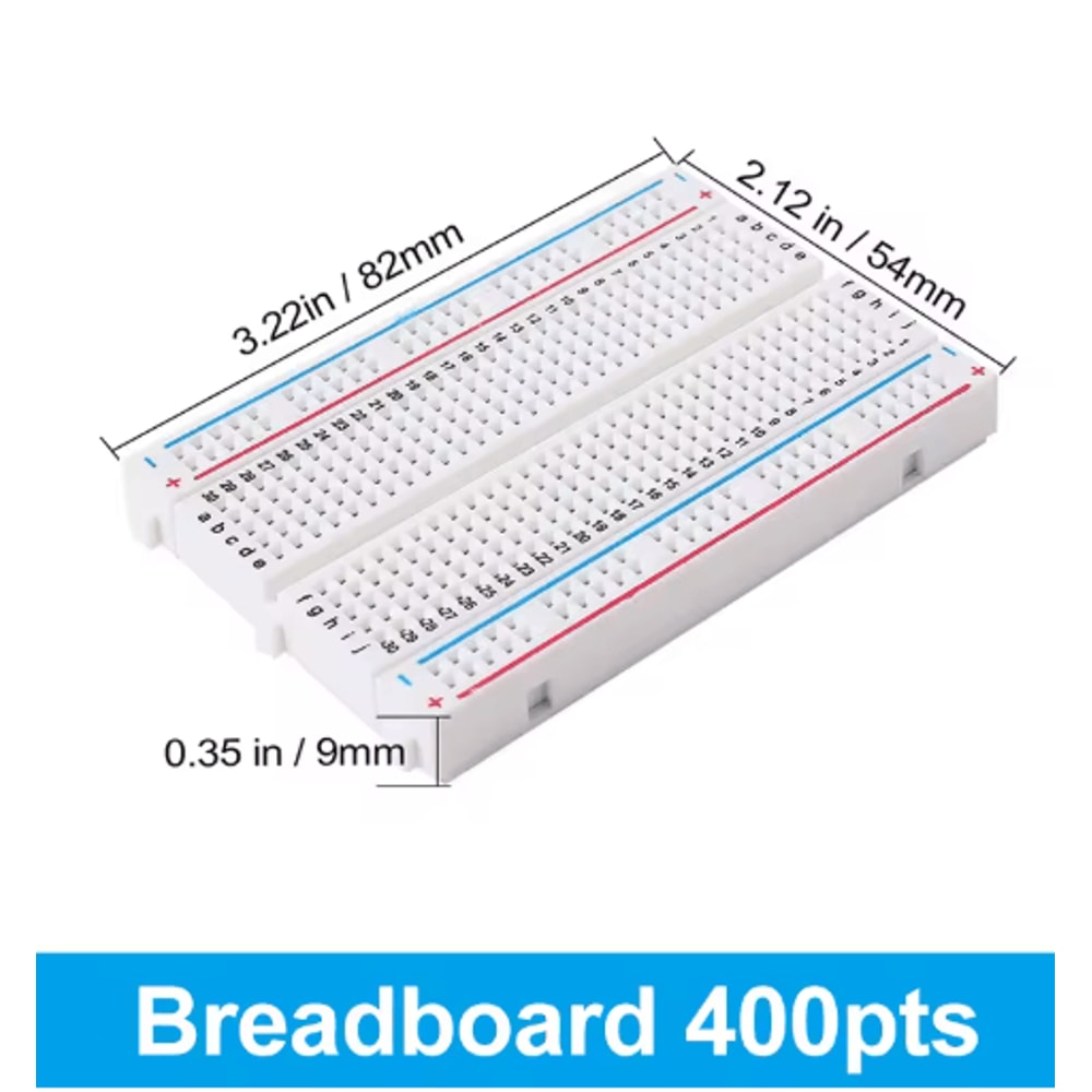 MB102 Solderless Breadboard Kit 400830 Point PCB Board With Jumper Wires For Arduino DIY 19