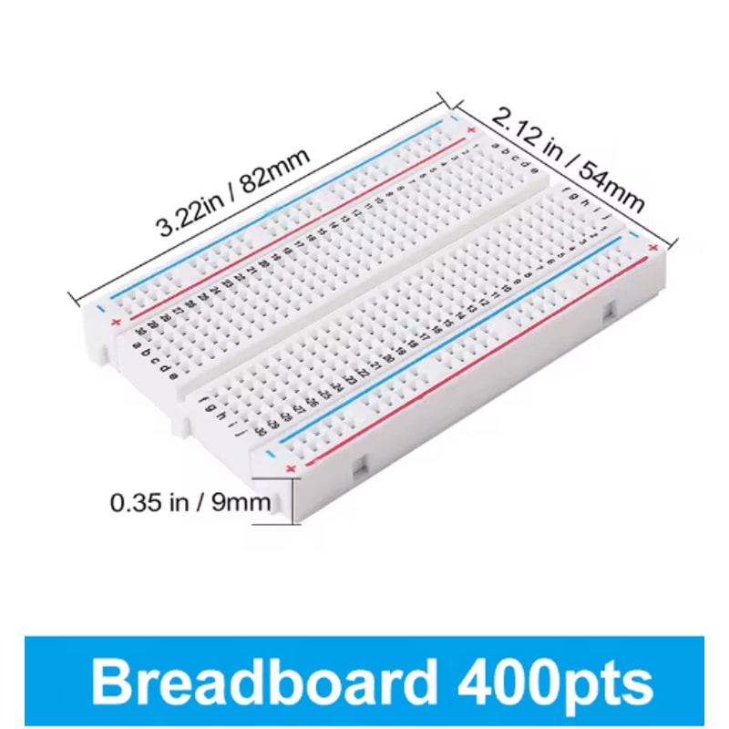 MB102 Solderless Breadboard Kit 400830 Point PCB Board With Jumper Wires For Arduino DIY 19