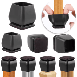 flexguard 15° angled felt chair leg floor protectors (8-pack)