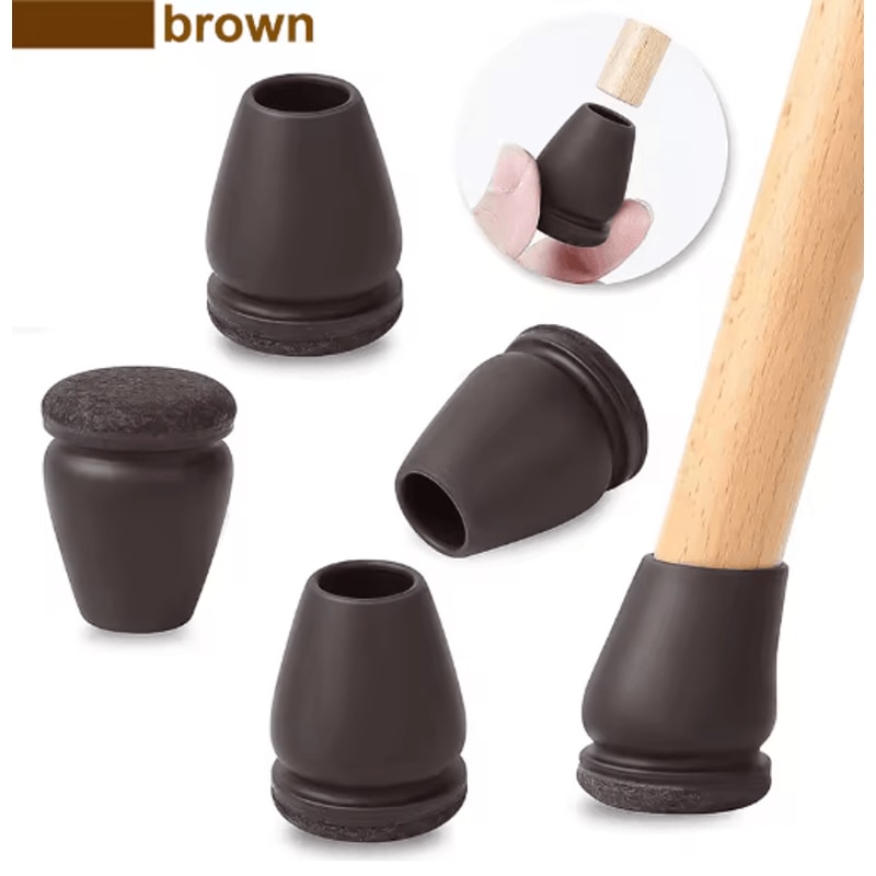 FlexGuard 15 Angled Felt Chair Leg Floor Protectors 8Pack 9