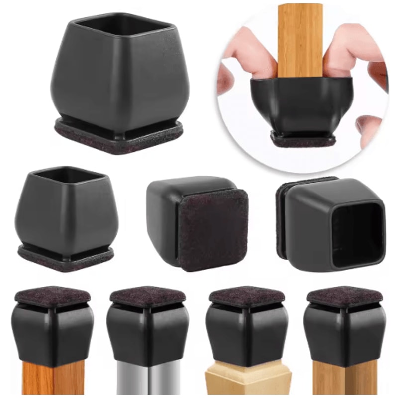 FlexGuard 15 Angled Felt Chair Leg Floor Protectors 8Pack 1