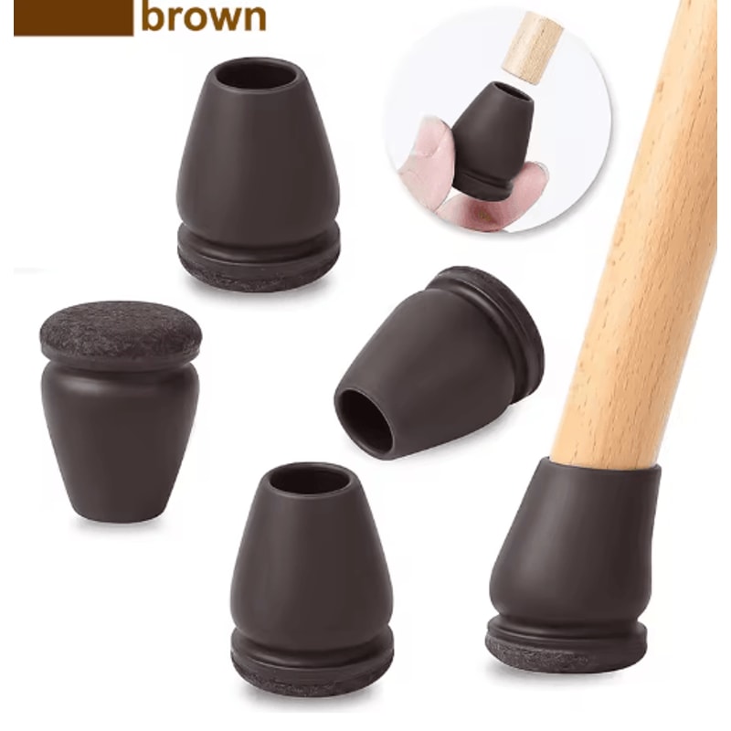 FlexGuard 15 Angled Felt Chair Leg Floor Protectors 8Pack 5