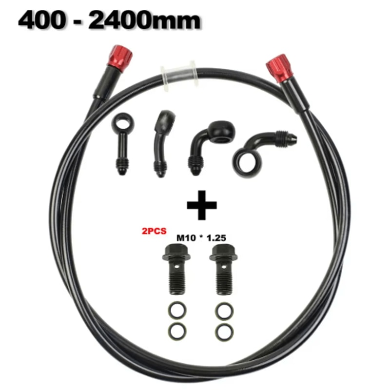SteelFlex Universal M10 Hydraulic Brake Clutch Line Hose 0