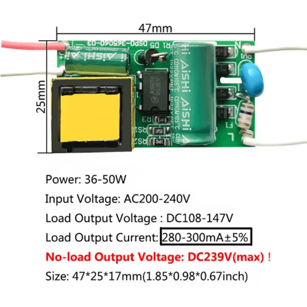 PowerCore Constant Current LED Driver ACDC Converter 8W50W Options 4