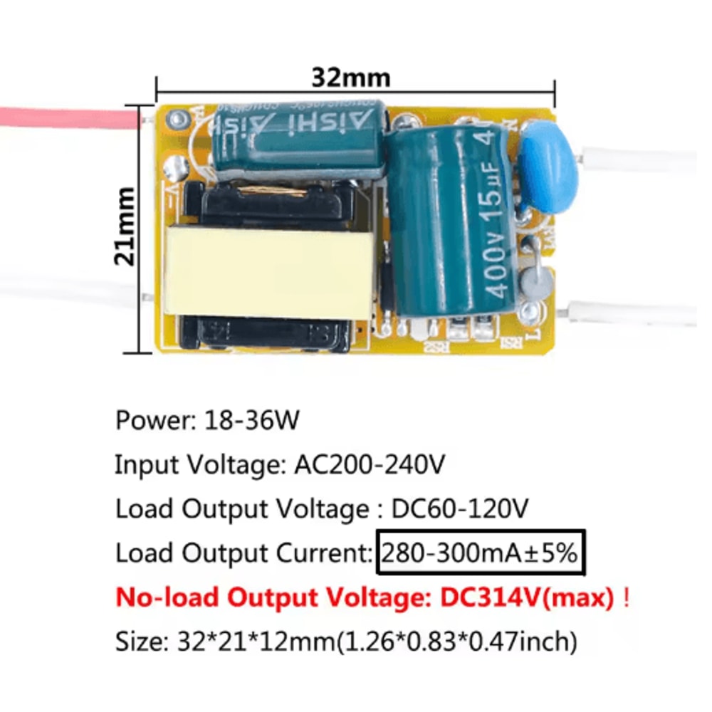 PowerCore Constant Current LED Driver ACDC Converter 8W50W Options 5
