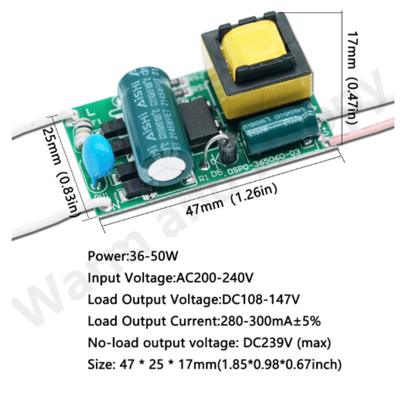 PowerCore Constant Current LED Driver ACDC Converter 8W50W Options 7