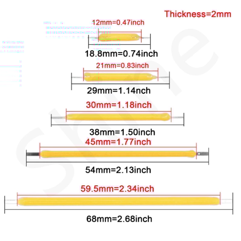 GlowCraft COB LED Filament Edison Bulb Replacement Kit 10Pack 11