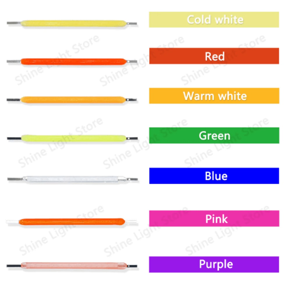 LumiString 3V COB LED Filament 38mm For DIY Decorative Lighting 101200pcs 10