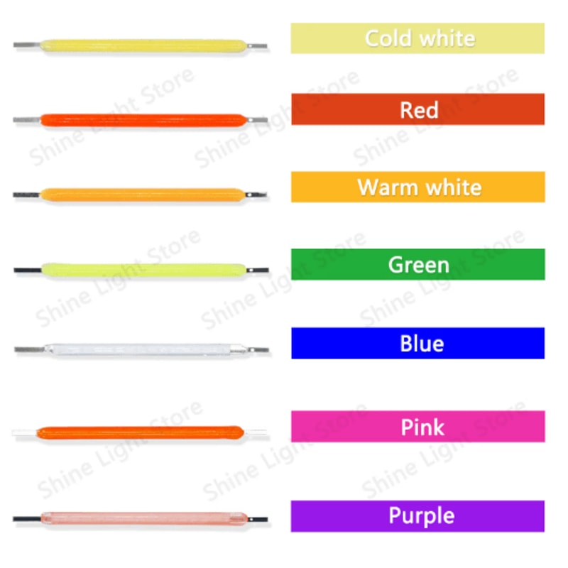 LumiString 3V COB LED Filament 38mm For DIY Decorative Lighting 101200pcs 10