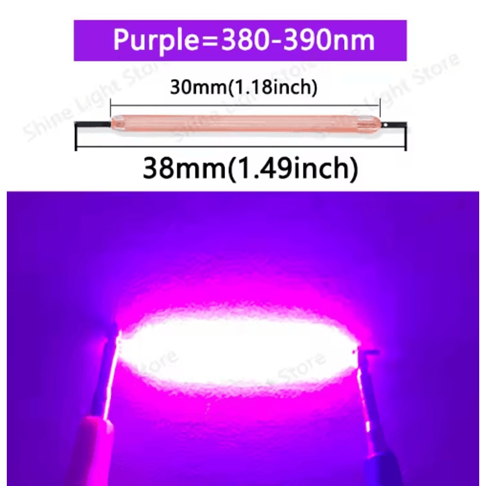 LumiString 3V COB LED Filament 38mm For DIY Decorative Lighting 101200pcs 3