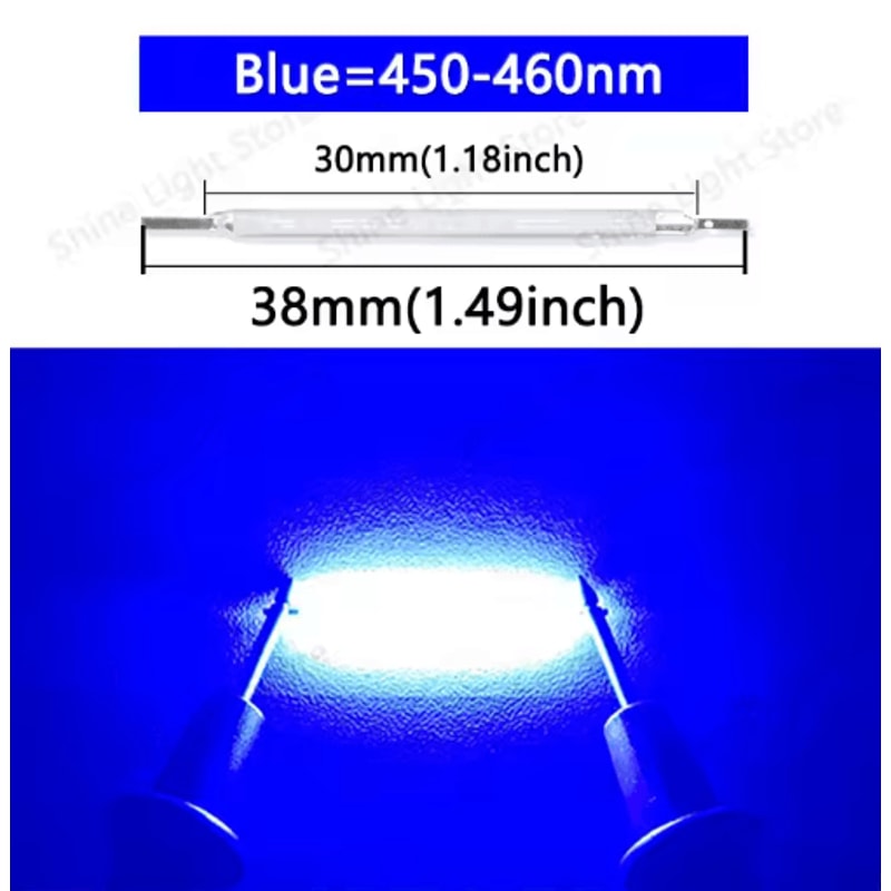 LumiString 3V COB LED Filament 38mm For DIY Decorative Lighting 101200pcs 5