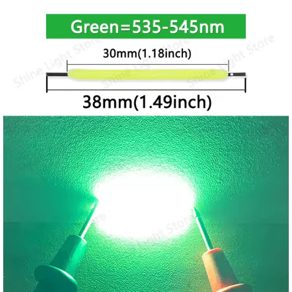 LumiString 3V COB LED Filament 38mm For DIY Decorative Lighting 101200pcs 6