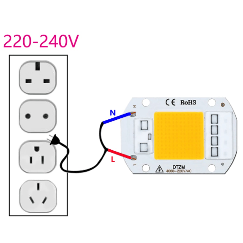 UltraBeam 220V HighPower LED COB Matrix Flood Light 5W50W Options 0